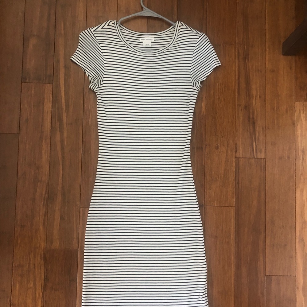 Club Monaco Striped Bodycon dress